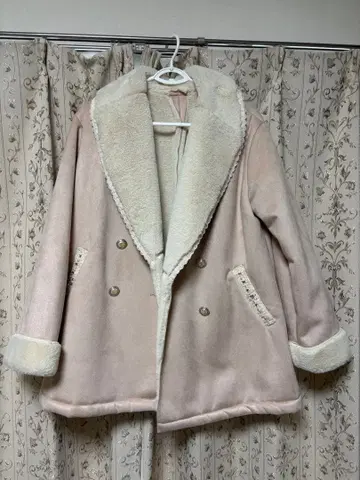 axes feeme / 핑크 / 미들 기장 코트 / M 사이즈