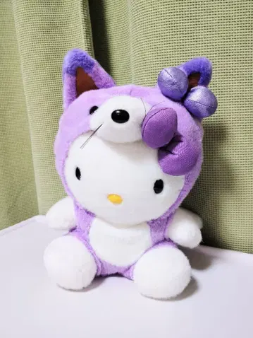 헬로키티 라벤더 여우 봉제 인형