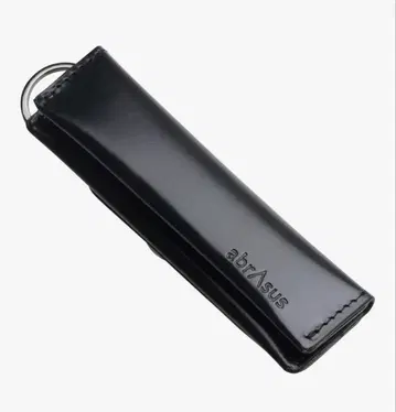 미개봉 새상품 abrAsus 블랙 가죽 키링