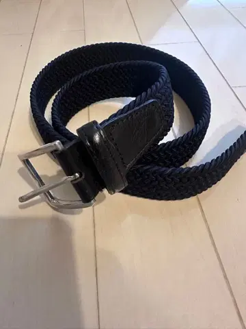 saddler's made in italy 네이비 웨빙 벨트