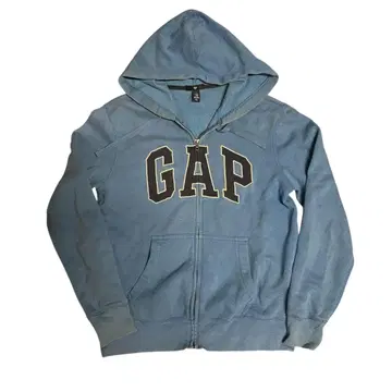 GAP 풀 집업 후드티 XS 라이트 블루