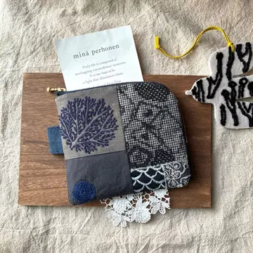 대 미나 페르호넨 파우치 핸드메이드 조각 원단 조각 조각