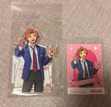 도키메키 메모리얼 GS 신메이 슌페이 아크릴 스탠드 스티커 라운드 원