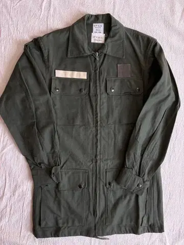 프랑스군 M64 필드 자켓 올리브 벨크로 포함 상태 좋음