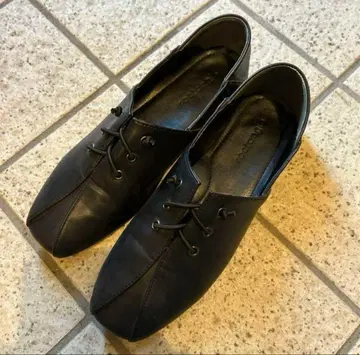 rectangle 레이스업 바부쉬 펌프스 플랫슈즈