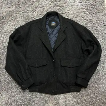 다크 그레이 울 혼방 캐주얼 자켓 cibone