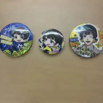 블루 록 홀로그램 캔뱃지 바치라 메구루