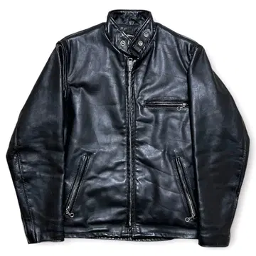 Schott 641 가죽 싱글 라이더 보아 라이너 포함 34 블랙