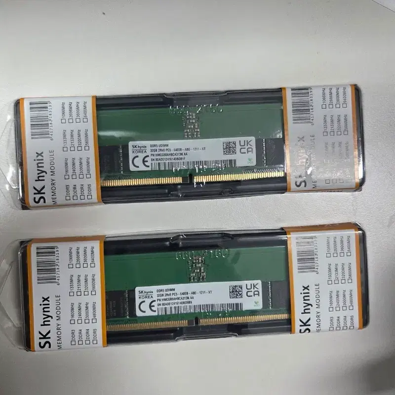 SK하이닉스 DDR5 32GB PC5-6400B 램