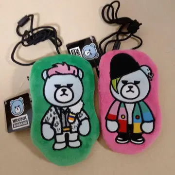 KRUNK 플러시 파우치 2개 BIGBANGFXXK IT 아플리케