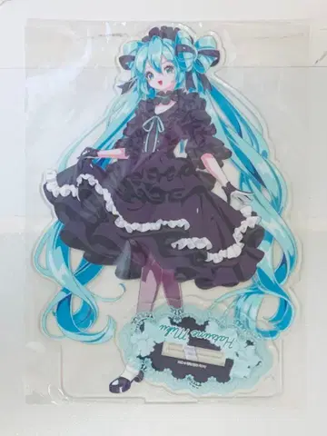 하츠네 미쿠 & piapro 비비드 캔뱃지 아타리 상품 빅 아크릴 스탠드