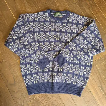 90s Henry Cottons 네이비 스웨터