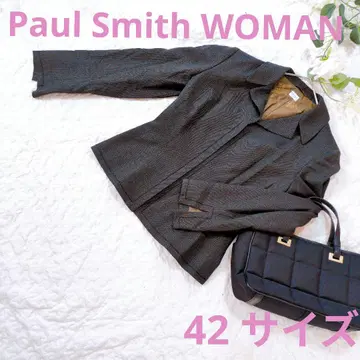 [ Paul Smith WOMAN ] 다크 그레이 노카라 자켓 42
