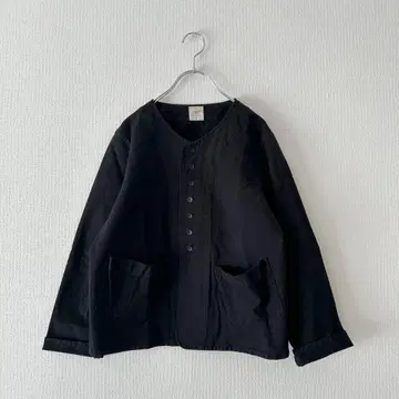 [ Gauze# ] 코튼 자켓 블루종 블랙