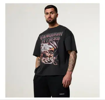 VANQUISH FITNESS 그래픽 T셔츠 블랙 L