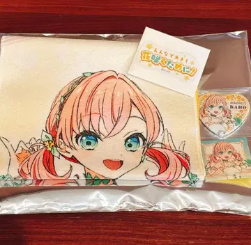 하스노소라 히노시타 카호 로프트 캔뱃지 스티커 머플러 타월