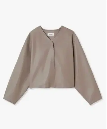 SNIDEL 노카라 자켓 SWFJ234092 핑크 베이지 가죽