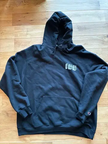 아이언 클로 스케이트 챔피언 블랙 후드티 XL