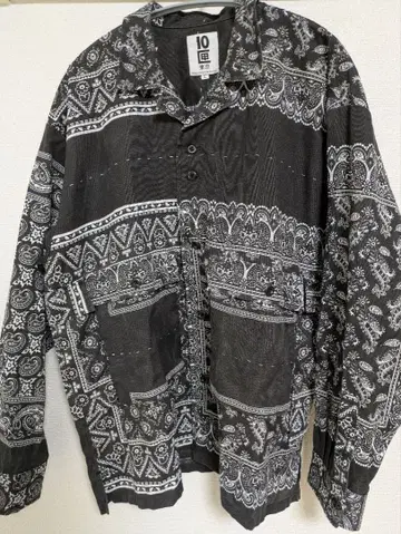 TENBOX Patchwork bandana shirt