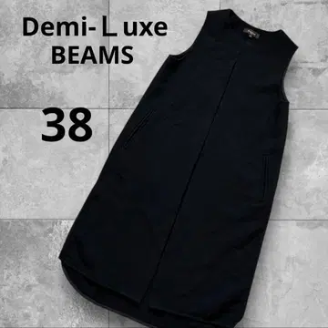 Demi-Luxe BEAMS 롱베스트 블랙 38 슬릿