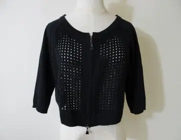 (O-43) 수입 로싸 볼레로 가디건 블랙 사이즈 42 코튼