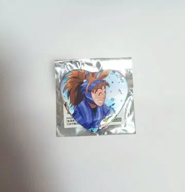 닌타마 란타로 달걀 찾기 단 하트형 캔뱃지 하치야 사부로