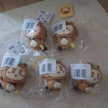 치이카와 (먼작귀) 너구리다몽 복권 C상 봉제 인형 5개 세트