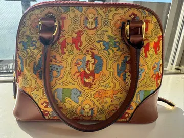 타츠무라 비주얼 직물 + 하마노 가죽 공예 콜라보 백