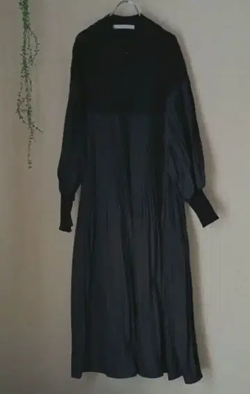 MARIAMARFA 마리아마파 이소재 롱 원피스 블랙