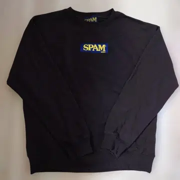 SPAM 탄 블랙 와펜 프린트 스팸 오키나와 남성용 맨투맨 LL 새상품