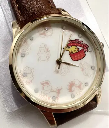 잇츠데모 포켓몬 크리스마스 모티브 가죽 손목시계