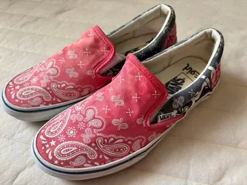 Vans x x-girl 반스 엑스걸 콜라보 반다나 패턴 슬립온