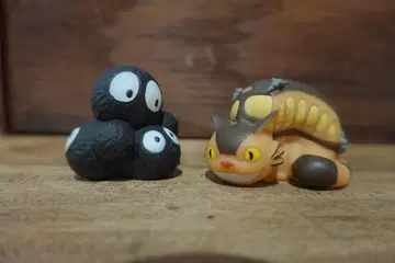지브리 손가락 인형 까만 고양이 & 고양이 버스 제조 중지 토토로
