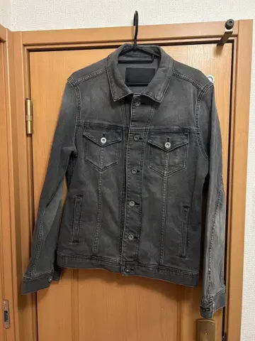 5351 pour les hommes 블랙 데님 자켓 00s