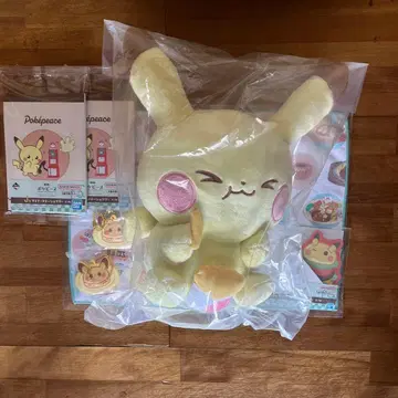제일복권 포케피스 B상 피카츄 봉제 인형 포켓몬