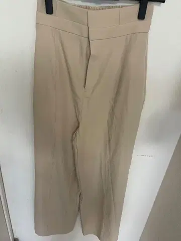 베이지 와이드 팬츠 무루아 하이웨스트