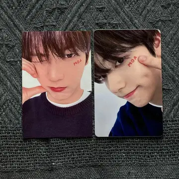 수빈 TXT FANLIVE MOAZONE FC 2장 트레이딩 카드