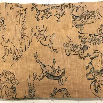 레트로 올드 오리엔탈 빈티지 구제 의류 잡화 조수기화 올 패턴 반폭 오비