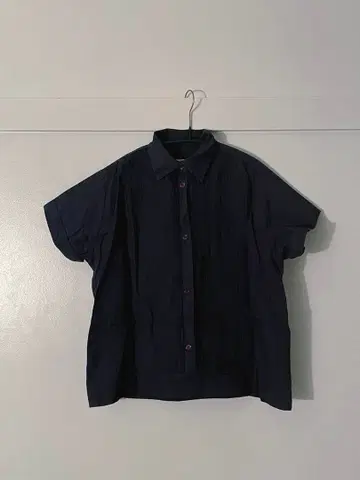 GALLEGO DESPORTES 네이비 반팔 셔츠