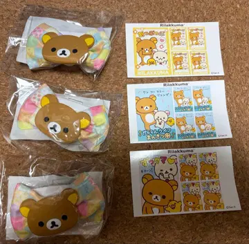 리락쿠마 20주년 성곰식 나비 넥타이 씰 세트