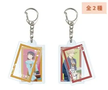 스킵과 로퍼 독서 슬라이드 아크릴 키링 이와쿠라 미츠미 시마 소스케