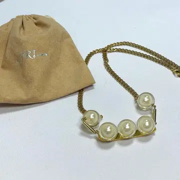 STRI 스트리 밸런스 진주 목걸이 골드 체인 엘레강스