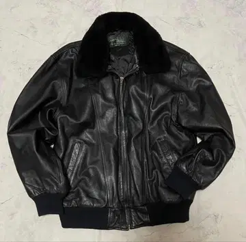 빈티지 자켓 A-2 G1 블랙 보아 플라이트 자켓