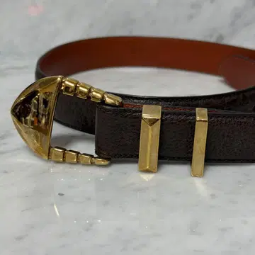 프랑스제 벨트 천연 가죽 가죽 더블 브라운 심플 paris