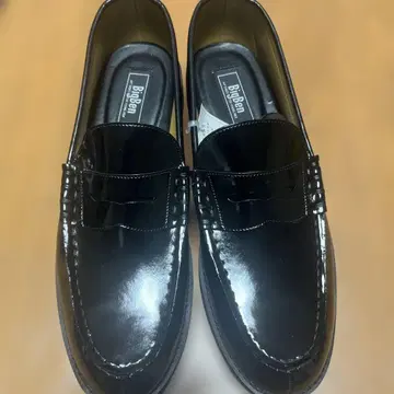 블랙 로퍼 광택 마감 29cm 고등학생