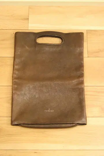 [새상품급] yuhaku 유하쿠 천연 가죽 클러치백 네이비 가죽 남성용