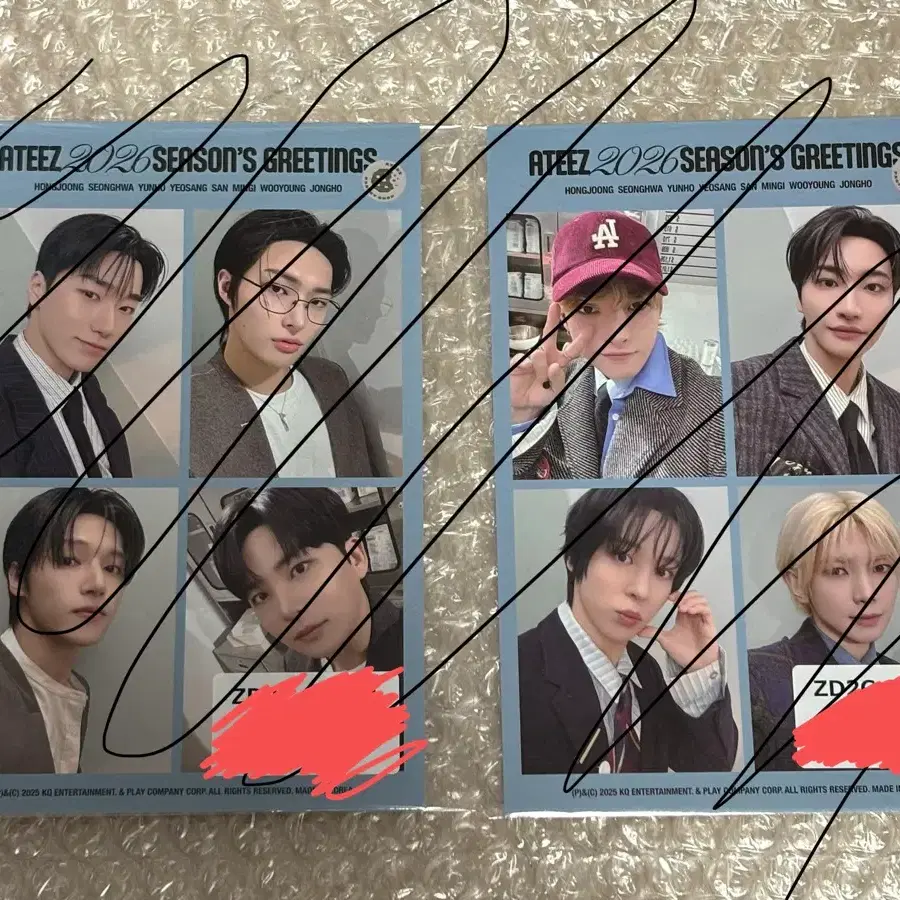 Ateez UNIT 2025 seasons greetings yes24 gift seonghwa&san #에이