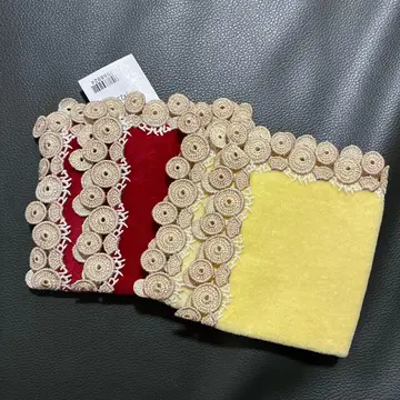 치카자와 레이스 유하임 콜라보 바움쿠헨 손수건 2장 세트