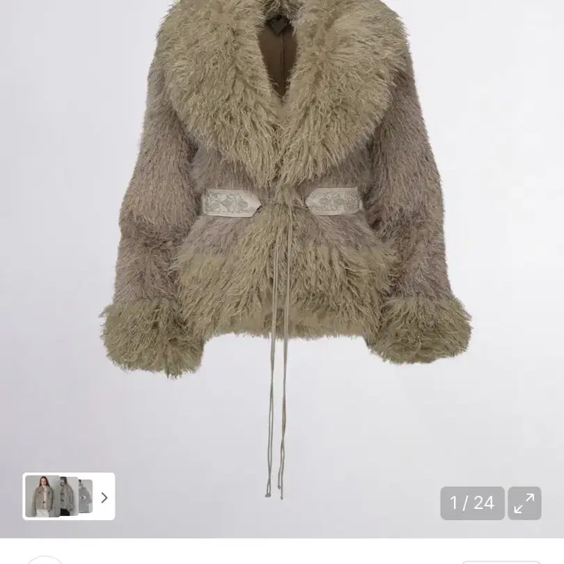 Sculptor Fur Faux Mongolian Shearling Jacket R on Bunjang Global Site.