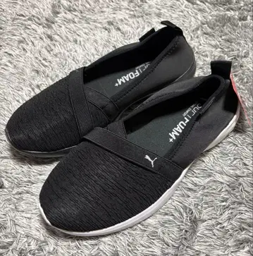 [ 새상품 ] PUMA 푸마 아델리나 슬립온 Black/White